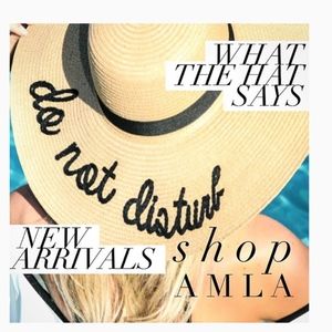 AM VIBE + DO NOT DISTURB PLEASE HAT NWT